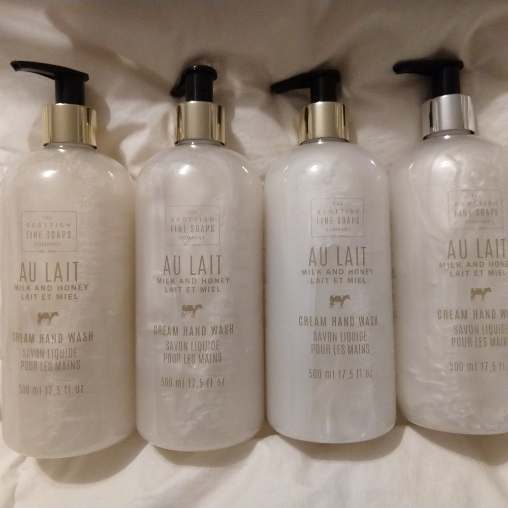 4x Scottish Fine Soaps Co. Milk & Honey Hand Wash